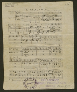 Il mulino : gioco / parole del Sig. Can. L... ; musica del M.° Malipiero 