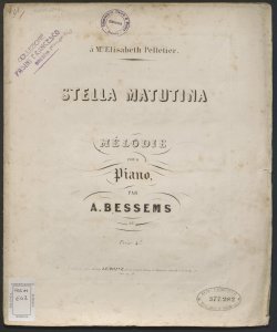 Stella matutina : mélodie pour piano / par A. Bessems