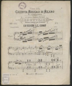 Seduttrice : Melodia-capriccio per Pianoforte / Ernesto Antonio Luigi Coop