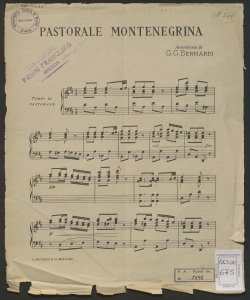 Pastorale montenegrina / armonizzata da G.G. Bernardi
