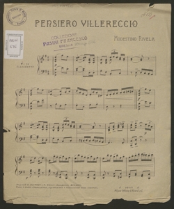 Pensiero villereccio per Pianoforte / di Modestino Rivela