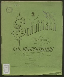 La Perseverance : schottisch pour piano / par Jean Martinenghi