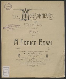 Les Moissonneurs : morceau pour piano / par M. Enrico Bossi