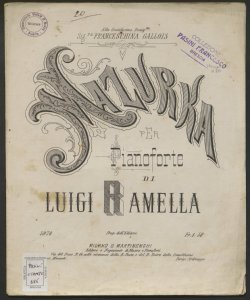 Mazurka per pianoforte / di Luigi Ramella