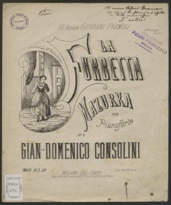 La Furbetta : Mazurka per Pianoforte / Giovanni Consolini