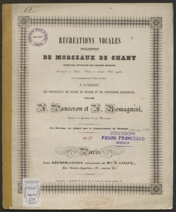 47: Les prix : choeur de Tancrede / arrangé pour trois sopranos par Aug.te Panseron ; Rossini