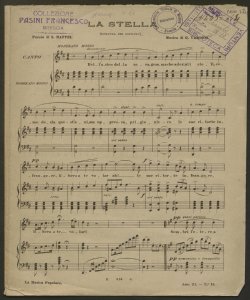 La stella : romanza per soprano / poesia di S. Maffei ; musica di G. Varisco