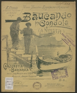 Baucando in gondola : A Nineta / versi di Sior Maurizio da le Strope ; musica di Andrea Ferretto