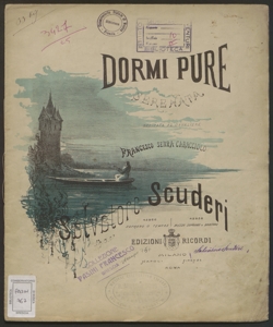 Dormi pure : serenata / Salvatore Scuderi