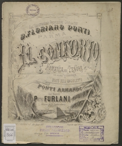 Il conforto : romanza per tenore con accomp.to di pianoforte / [composta] dal maestro Pietro Furlani