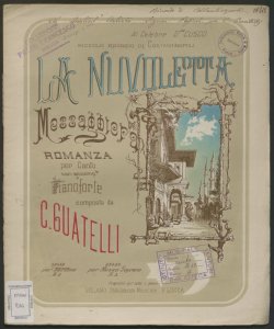 La Nuvoletta messaggera : romanza per canto con accomp.to di pianoforte / Composta da C. Guatelli