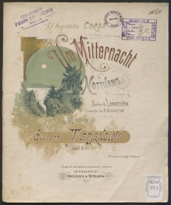 Um Mitternacht : notturno / musica di Giovanni Tebaldini ; parole di Longfellöw