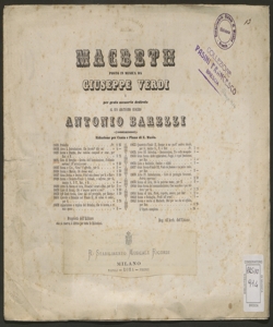 4: S'allontanarono! N'accozzeremo : coro di streghe / Giuseppe Verdi