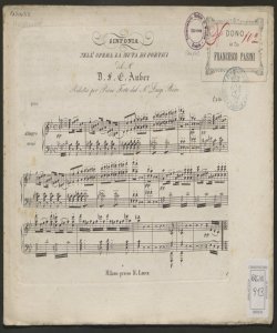 La muta di Portici : melodramma in 5 atti / dei sig.ri Scribe e Delavigne ; posto in musica dal M.o D. F. E. Auber