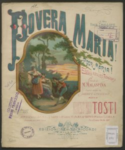 Povera Maria! : Poor Maria / parole di M. Malaspina ; english version by Henry Stevens