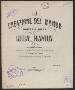 N.2: Rec.vo ed aria : Al brillar degl'almi rai (tenore) / G. Haydn