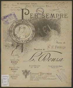 Per sempre / versi di N. F. Faraglia ; musica di L. Denza