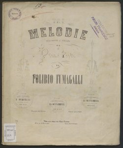 Tre melodie : trascritte e variate per piano forte / da Polibio Fumagalli