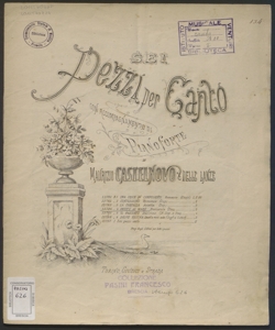 Sei pezzi per canto con accompagnamento di pianoforte / di Maurizio Castelnovo delle Lanze