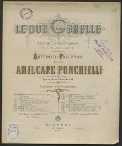 Polka : atto 1. / di Amilcare Ponchielli