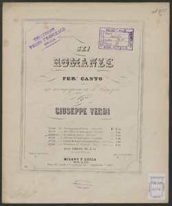 In solitaria stanza / poesia di Vittorelli ; musica di Giuseppe Verdi