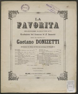 Recitativo e coro interno / Gaetano Donizetti