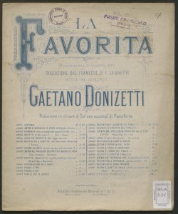 Scena e ripresa del coro : atto 3. scena 8. / Gaetano Donizetti