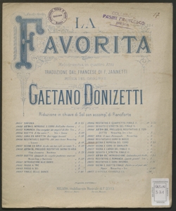 Scena e ripresa del coro : atto 3. scena 8. / Gaetano Donizetti