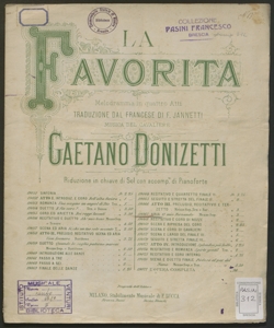 La favorita : melodramma in quattro atti