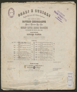 N.5: Coro : Del terzo cielo benigna diva / S. Mercadante ; riduzione di E. Muzio