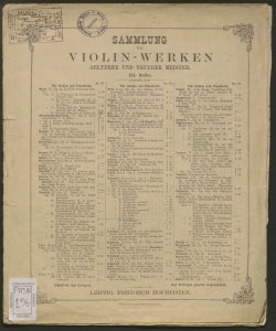 Sammlung von Violin Werken aelterer und neuerer meister. 3 Reihe : Bagatellen Op. 13 N.1-12 / Franz Schubert