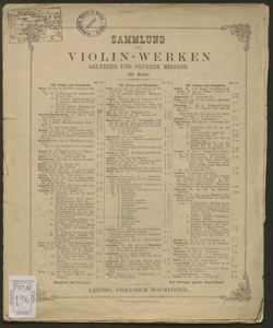 Sammlung von Violin Werken aelterer und neuerer meister. 3 Reihe : Bagatellen Op. 13 N.1-12 / Franz Schubert