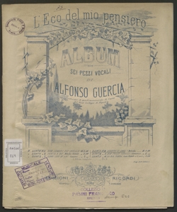 2: Pensa a me : melodia flebile / musica di Alfonso Guercia