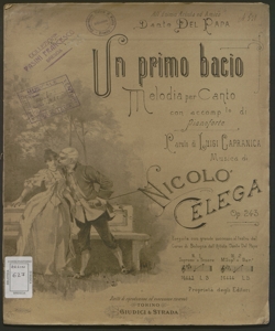 Un Primo bacio : melodia per canto con accomp.to di Pianoforte