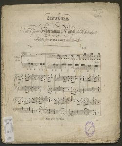 Sinfonia nell'opera I Normanni a Parigi / del M.o Mercadante ; ridotta per piano-forte dall'Abate Moro