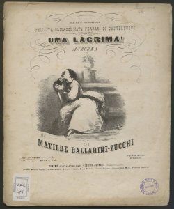 Una lacrima! : mazurka / di Matilde Ballarini-Zucchi