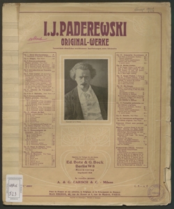 Menuet op. 14 n. 1 / I. J. Paderewski