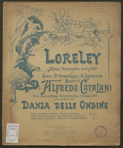 Loreley, azione romantica in tre atti : Danza delle ondine / di Carlo D'Ormeville e A. Zanardini ; musica di Alfredo Catalani
