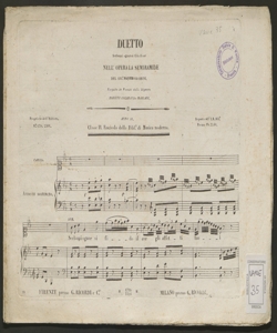 Serbami ognor si fido il cor : Duetto nell'opera La Semiramide / del Sig.r Maes.o Rossini ; [riduzione per canto e pianoforte]