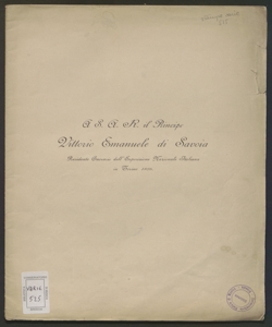 Esposizione Nazionale Italiana in Torino 1898 : Album di Danze per pianoforte / di G. Galimberti