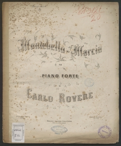 Montebello : marcia per piano forte / di Carlo Rovere