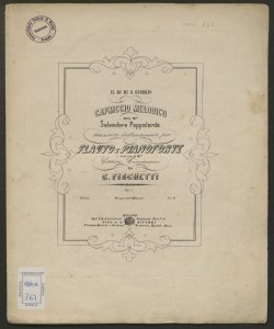 Il di di S. Giorgio : capriccio melodico del M.° Salvatore Pappalardo / trascritto brillantemente per flauto e pianoforte ... da C. Fischetti