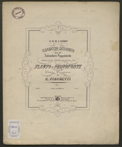 Il di di S. Giorgio : capriccio melodico del M.° Salvatore Pappalardo / trascritto brillantemente per flauto e pianoforte ... da C. Fischetti