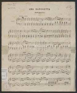 Una barchetta / Donizetti