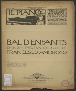 Bal d'enfants : danza per pianoforte / di Francesco Amoroso