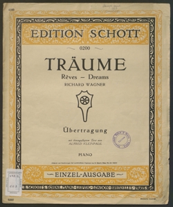 Träume : Studie zu Tristan und Isolde / Richard Wagner ; Übertragen von Alfred Kleinpaul