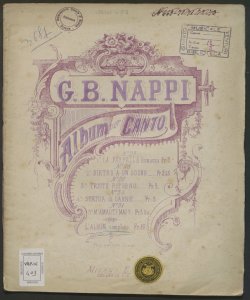 Album per canto [e pianoforte] / G. B. Nappi