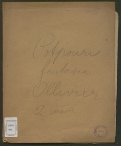 Deutsche Volkslieder : potpourri en forme de Fantaisie / par H. Ollivier