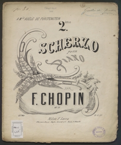 2.ème Scherzo pour piano : op. 31 / par F. Chopin