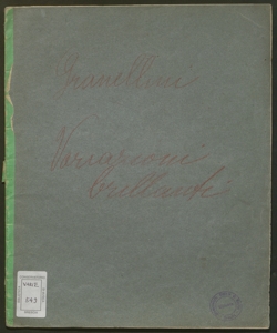 Variazioni brillanti per piano forte sopra un tema originale : Op. 6 / composto ... da Giacomo Granellini